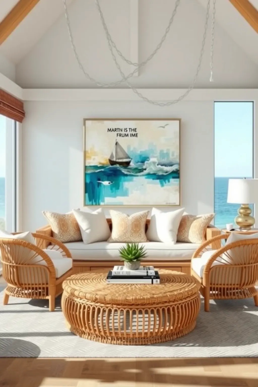 Rattan Revival - Introduce rattan accents in the form of side tables or woven chairs. This natural material adds warmth and a tactile element, bridging the gap between casual and chic effortlessly.