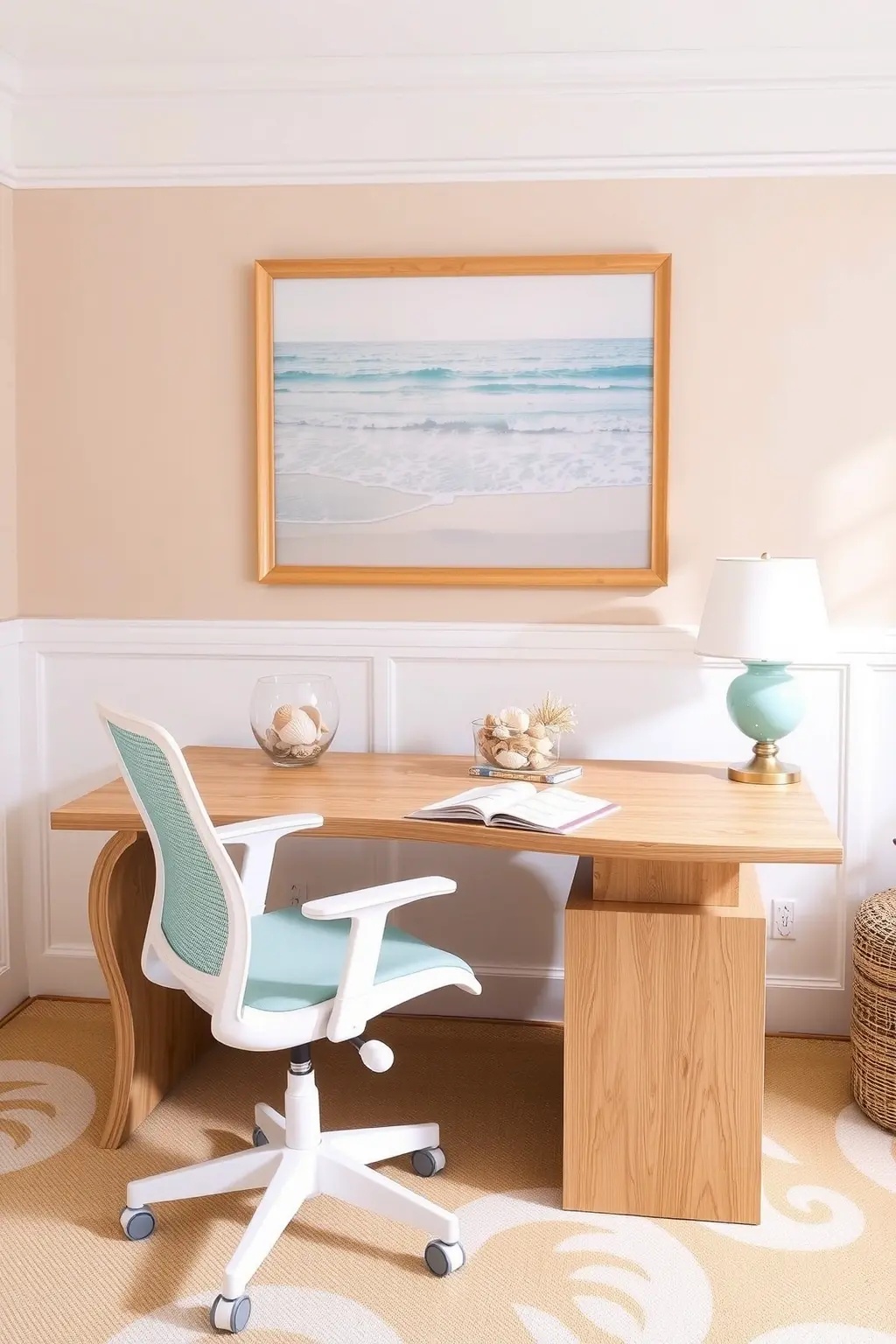 Seashell Serenity - Decorate with an array of seashells, either in shadow boxes or as individual accents on your desk. These natural elements not only serve as beautiful reminders of the beach but also inspire a sense of wonder. Each glance can transport you to sun-kissed shores, sparking creativity in your work.