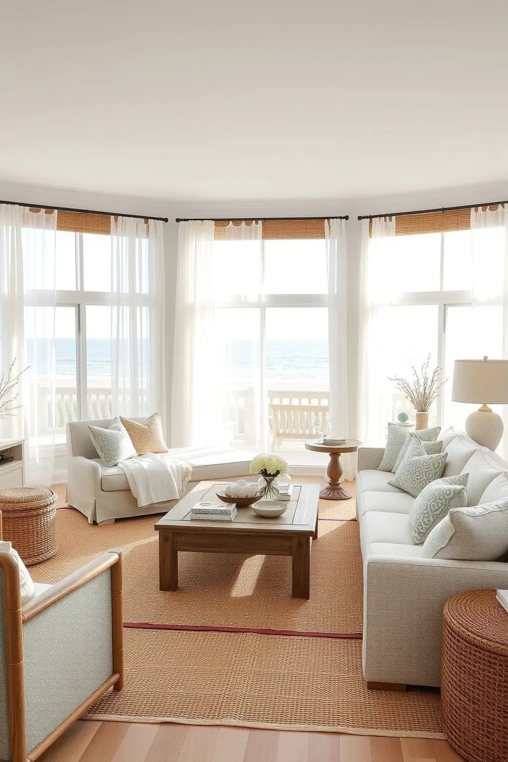 Washed Elegance - Opt for white washed tables to ground your decor. Their rustic charm adds character while keeping the look light and airy, making them perfect for summer gatherings or quiet moments.