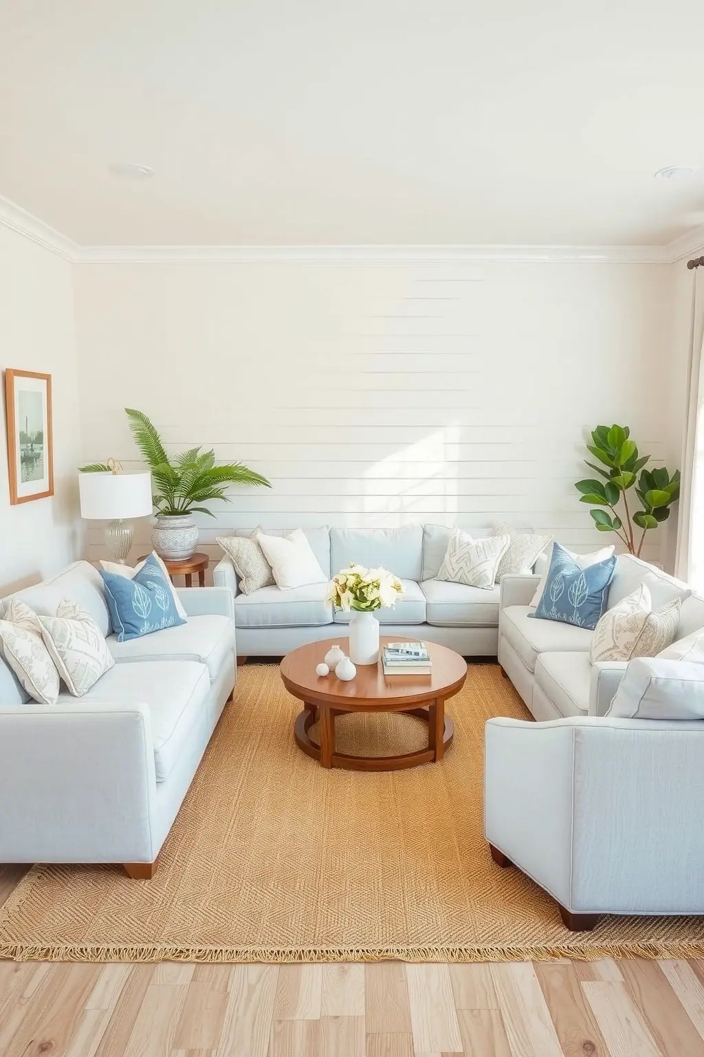 Layered Textures - Mix various textures—soft linens, smooth ceramics, and woven baskets. This approach creates depth in your decor, inviting visual interest while maintaining a serene and cohesive atmosphere.