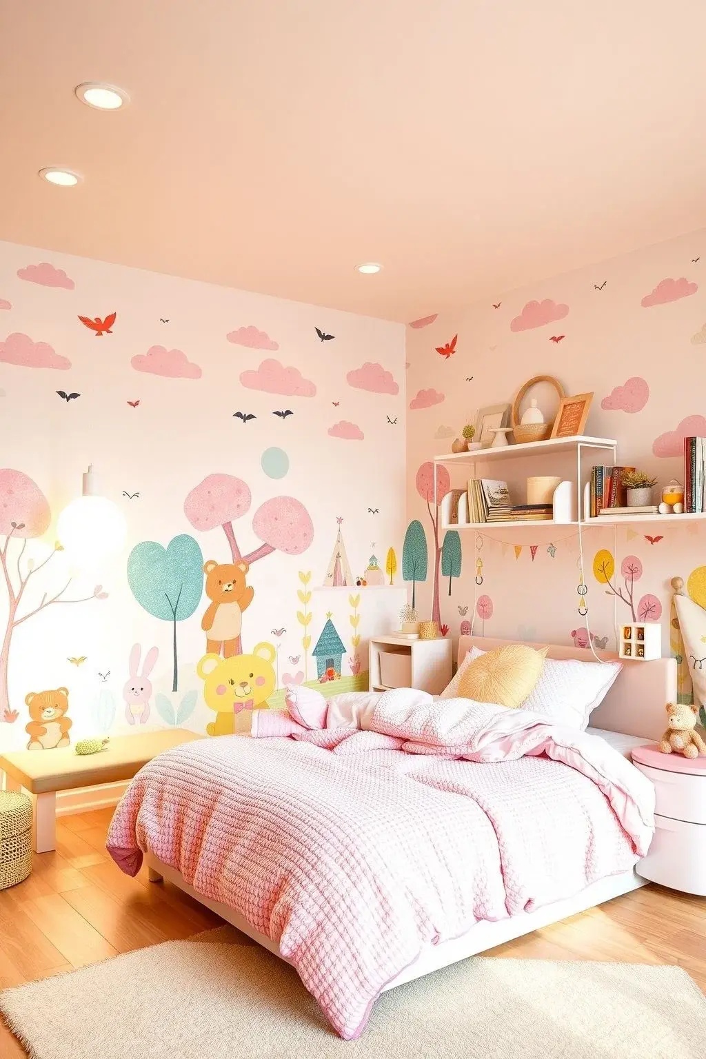 Bedroom Bliss with a Twist - Craft a serene yet bold statement in your bedroom by using Muse in Multicolor as an accent wall behind the bed. This captivating backdrop sets the tone for restful nights and rejuvenating mornings. Complement with soft bedding and warm lighting to create a harmonious balance that feels both sophisticated and inviting.