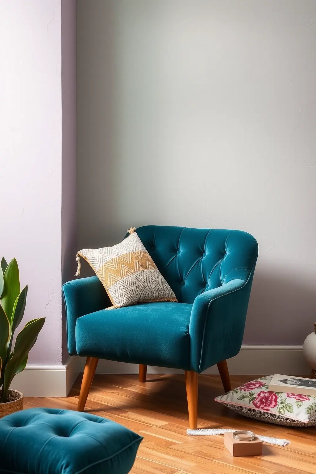 The Narrative Nook - Turn your armchair into a storytelling piece by curating a small gallery wall behind it. Frame family photos, quirky art prints, or nature-inspired sketches that reflect your personality. Use mismatched frames for a collected-over-time look. Incorporate a floating shelf above the chair for displaying treasured mementos or a quirky lamp. This narrative nook isn't just about aesthetics; it’s about creating a space that sparks conversations and reflects the real you.