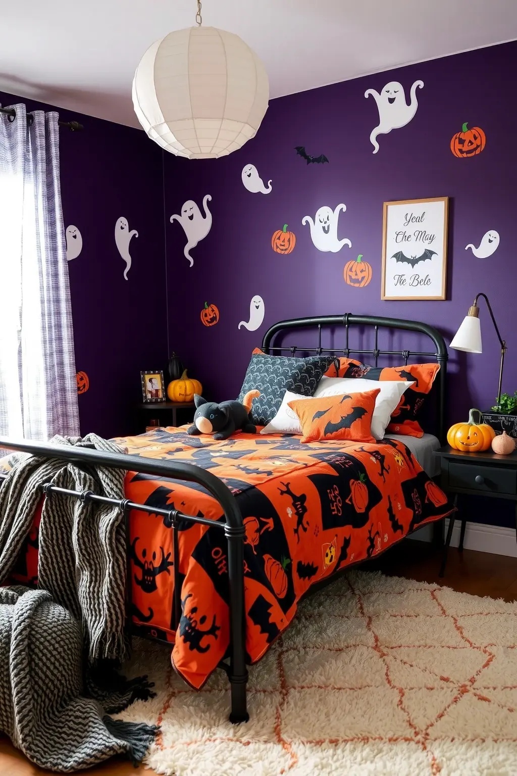 Wicked Whimsy - Infuse your couch with playful charm through quirky, oversized pillow covers adorned with whimsical witches and mischievous black cats. Choose bold patterns with oversized graphics that demand attention. This fun approach embraces the spirit of Halloween while inviting laughter and joy into your home.