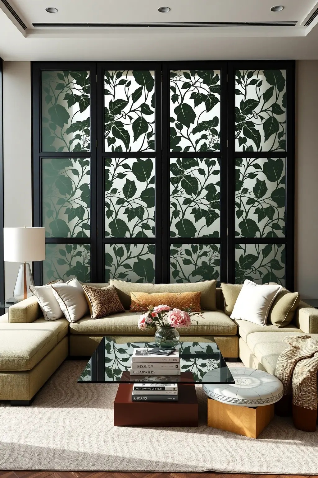 The Botanical Screen - Let nature do the hiding. Use a vertical garden or strategically placed potted plants to create a lush barrier around tech devices. Not only does this add vibrancy to your living room, but the foliage also absorbs sound, creating a serene atmosphere while keeping technology out of sight.