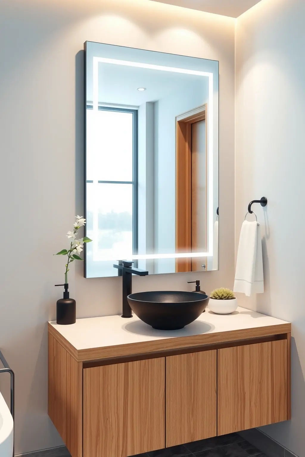 Steam-Free Serenity - Pair your smart mirror with a sleek, stylish defogger. No one likes a misty mirror after a hot shower, right? These handy gadgets mean you can enjoy that clear reflection while adding a chic touch to your decor. Plus, nothing says ‘spa day’ like a beautifully functioning bathroom!