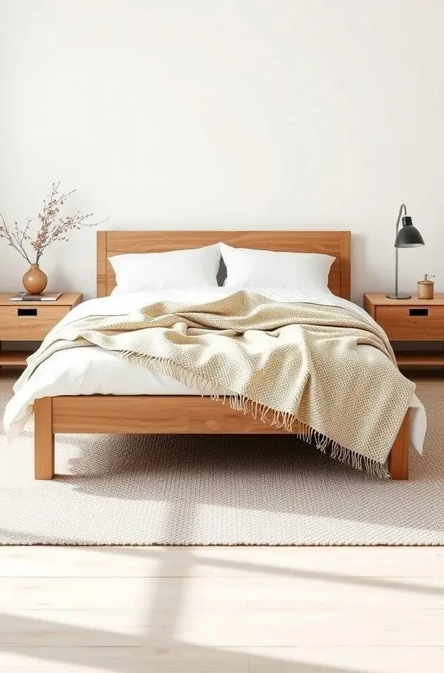 Nature's Touch - Incorporate natural elements like a potted plant or fresh flowers to breathe life into the space. The juxtaposition of organic greens against white linen and a compelling piece of artwork creates a fresh, vibrant environment, showcasing the beauty of nature alongside artistic expression.