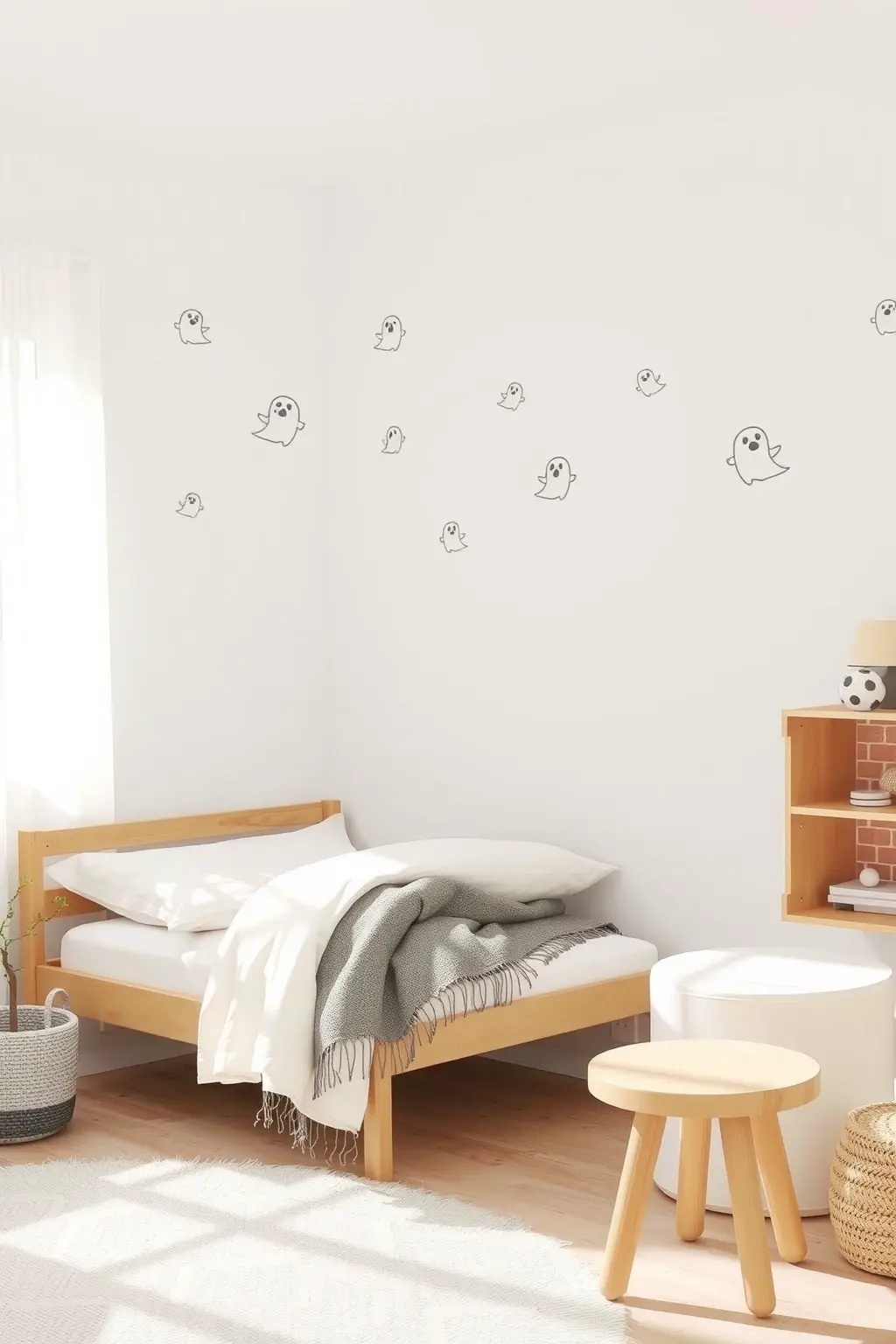 Minimalist Memento Mori - Embrace the modern reinterpretation of memento mori with subtle ghost silhouettes in monochrome. These decals serve as a reminder of life’s ephemeral nature while blending seamlessly into a minimalist decor style, making them a thoughtful and artistic choice.