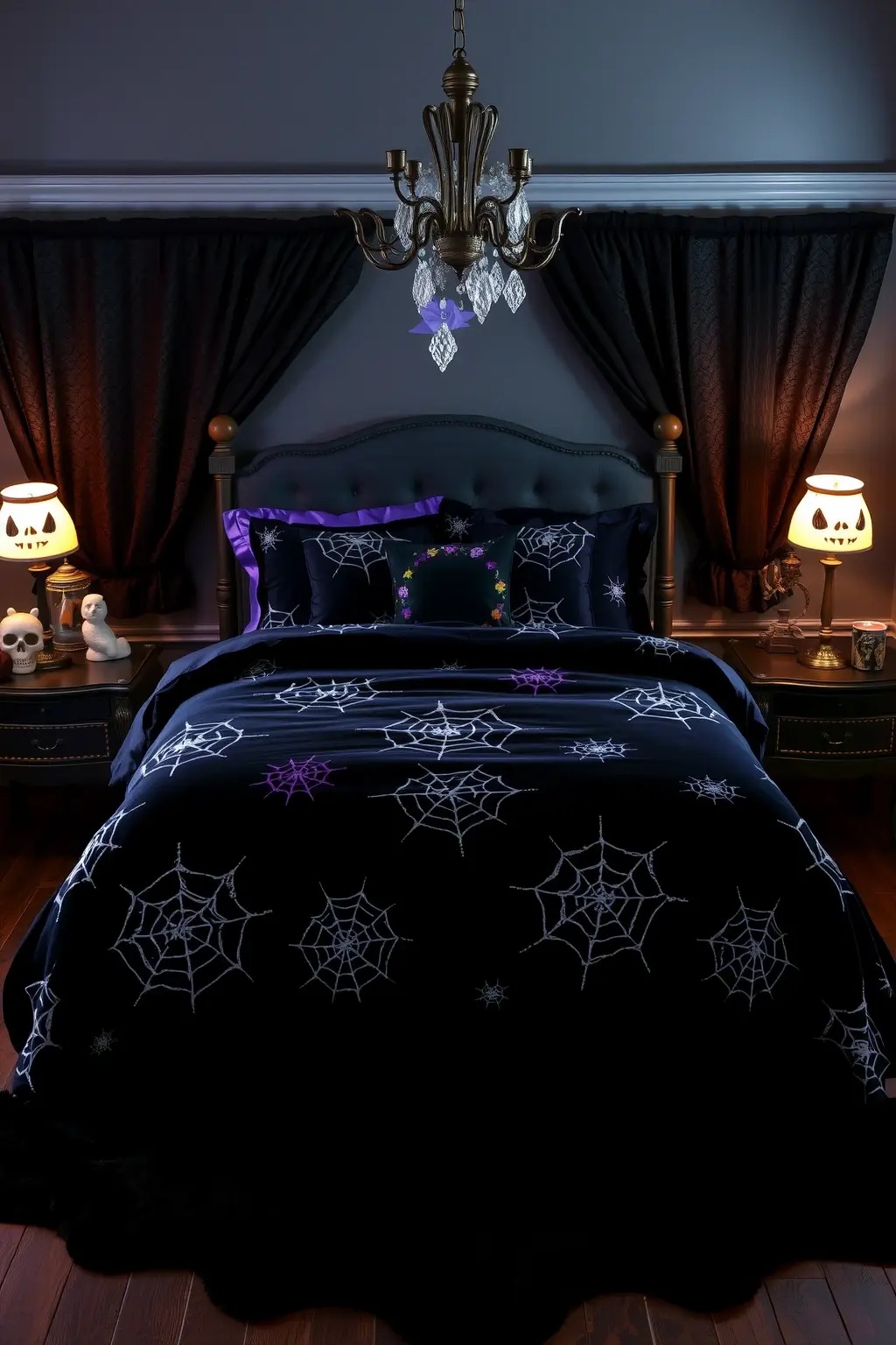 Creepy Couture - Merge high fashion with home decor by selecting pillow covers that mimic the latest runway trends. Think edgy skull motifs, metallic finishes, and splashes of bold color that redefine Halloween as a season of style. This is the perfect way to make a fierce fashion statement in your living space.