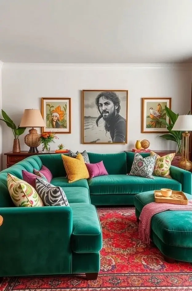 Bohemian Bliss - In a space where eclecticism reigns, mismatched textiles unite in a glorious celebration of culture and personality. Picture layered throws of deep indigo against a backdrop of terracotta. Each piece tells a story, wrapping you in warmth and whimsy, a reminder that beauty thrives in diversity.