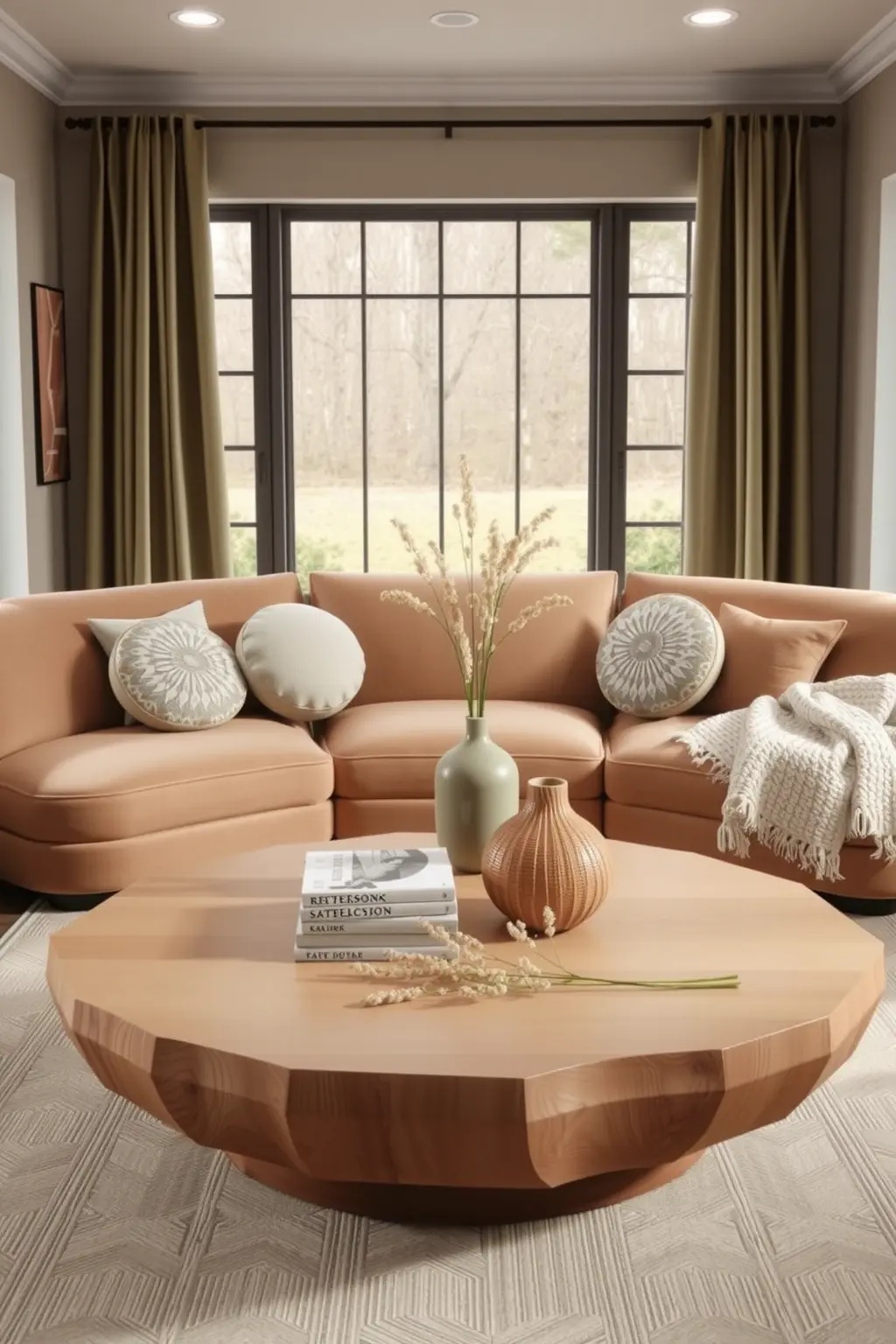 Curves of Comfort - Choose sculptural chairs that marry form and function. Look for pieces with gentle curves and plush fabrics that beckon you to sit and linger. These inviting seats not only provide a stylish focal point but also cradle you in comfort, making every gathering feel intimate and warm.