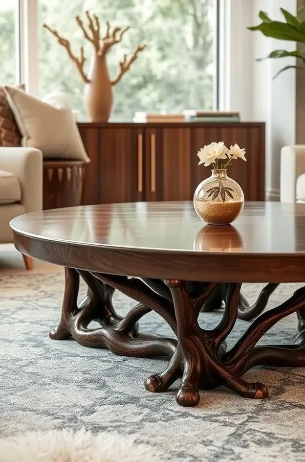 Nature’s Touch - Bring the outdoors in by replacing standard legs with nature-inspired tree stump bases. Each stump offers a unique organic shape and texture, instantly grounding your pieces in natural beauty. Ideal for rustic or bohemian styles, this swap creates a harmonious balance between furniture and nature, giving your home that warm, inviting feel.