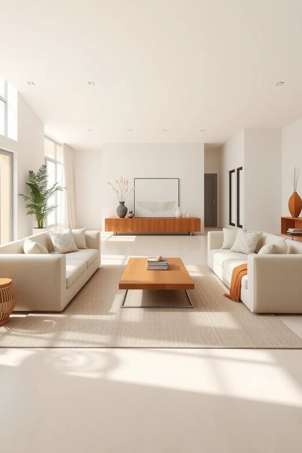 The Zen Cubes - Enter a realm of tranquility with functional art: the Zen Cubes. These multifunctional geometric pieces serve as seating, storage, and sculpture. Embrace minimalist aesthetics by opting for a calm color palette—think soft greens and earthy tones. Arrange the cubes to create playful patterns, inviting interaction while maintaining the serenity of clean lines. It's a space that promotes mindfulness and creativity, a true sanctuary.