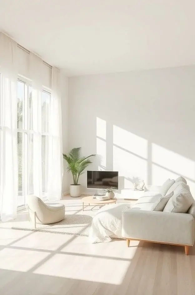 Translucent Textures - Ditch heavy drapes and introduce airy textiles that flirt with the sunlight. Sheer linen, billowing cotton, or even bamboo shades allow light to pour through while maintaining privacy, creating a soft, ethereal atmosphere that dances with the day’s changing hues.