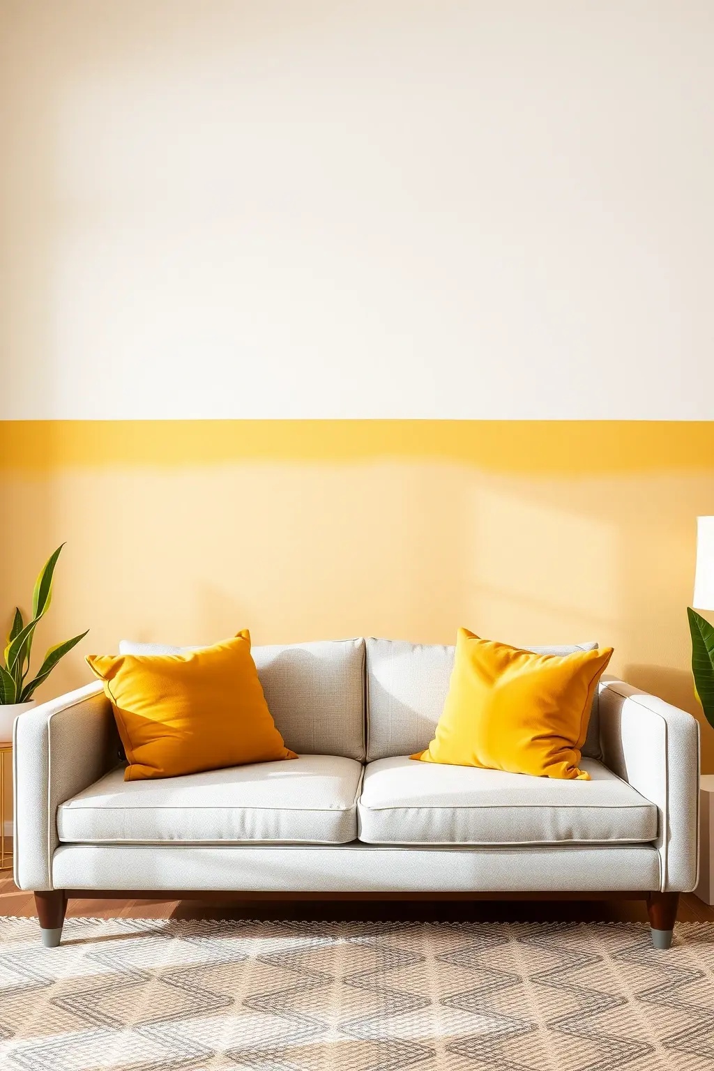 Sunny Side Up - Infuse your kitchen with a joyful energy by combining cheerful yellows and warm grays. Paint the lower cabinets in a sunny yellow that evokes morning light, while the walls remain a subtle gray, providing grounding. This playful yet sophisticated pairing makes cooking a delightful experience, turning the kitchen into the heart of a cheerful home.