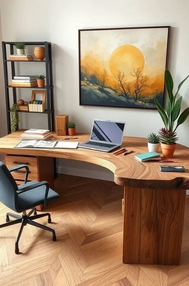 Functional Artistry - Choose decor that serves double duty! Look for stylish storage solutions that blend aesthetics with practicality—like a chic basket for supplies or an artistic bulletin board for inspiring quotes and reminders. This way, your workspace remains organized while being a feast for the eyes.