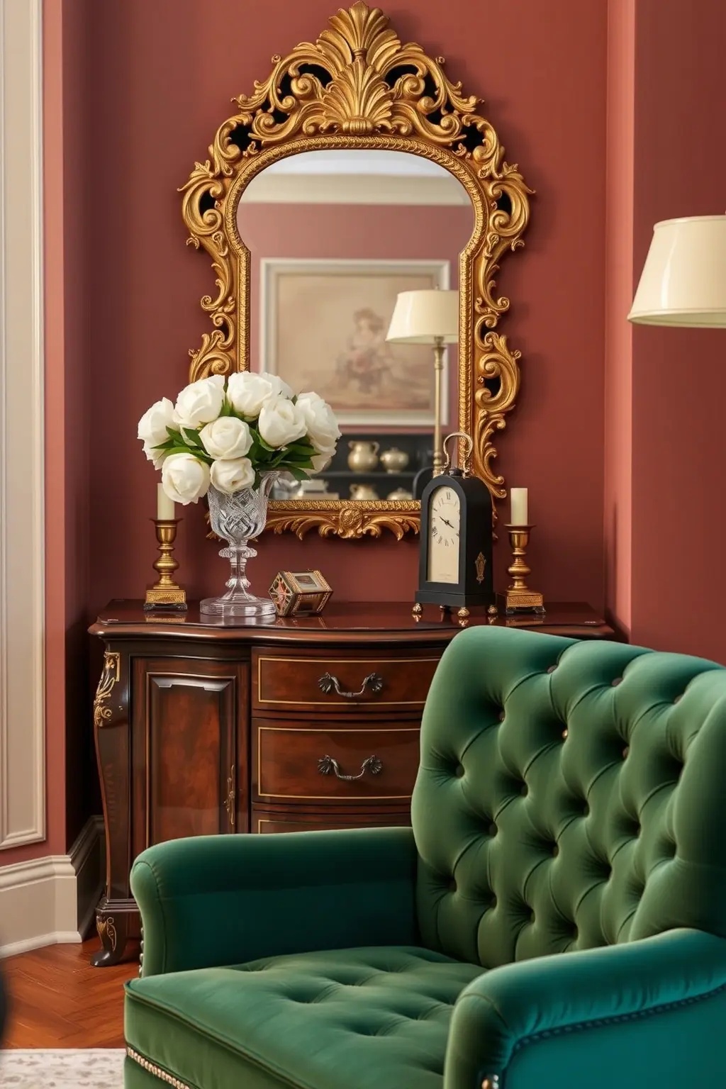 Vintage Elegance - A mirror with antique carvings evokes a sense of sophistication and history. Hang it in your dining area to create an inviting ambiance that encourages intimate gatherings and heartfelt conversations over meals, connecting you to cherished moments.