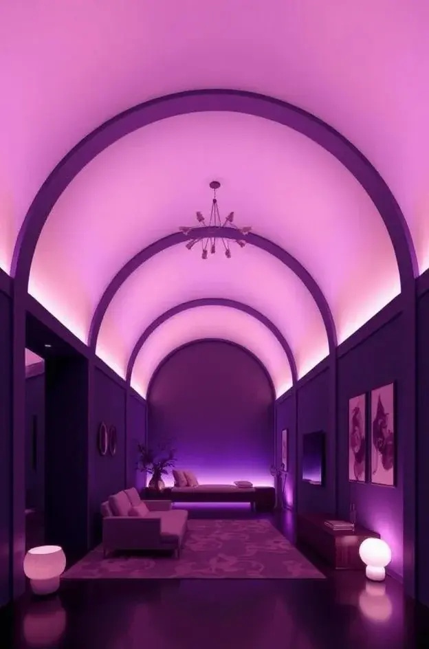The Twilight Tunnel - Create an enchanting hallway experience with recessed lighting that mimics the transition of twilight. Use automated dimmers to gradually change from bright daylight when you enter to a soothing dusk as you walk through. This not only guides you but also immerses you in a dreamy journey through your home.